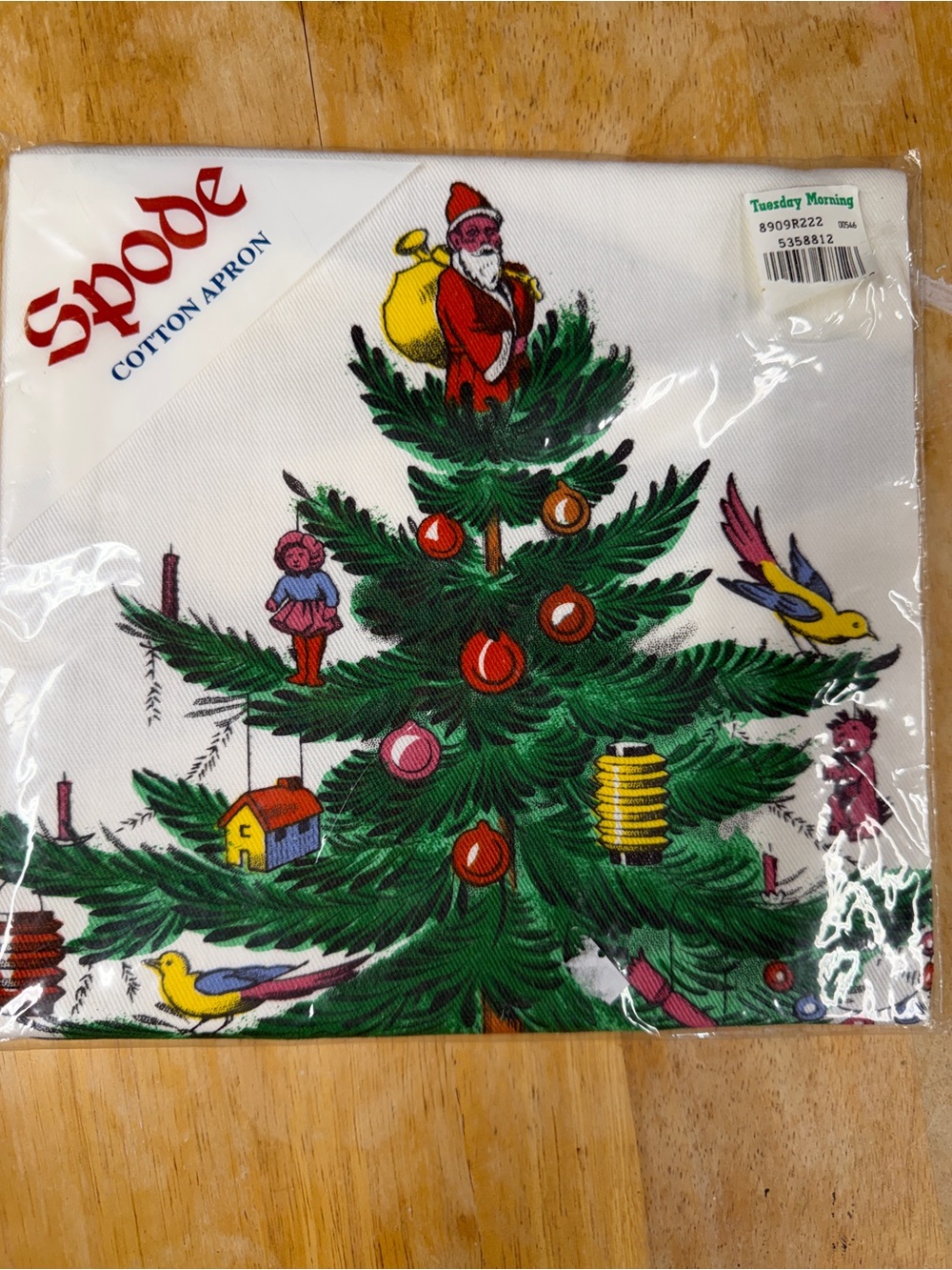 Spode Christmas Apron Vintage